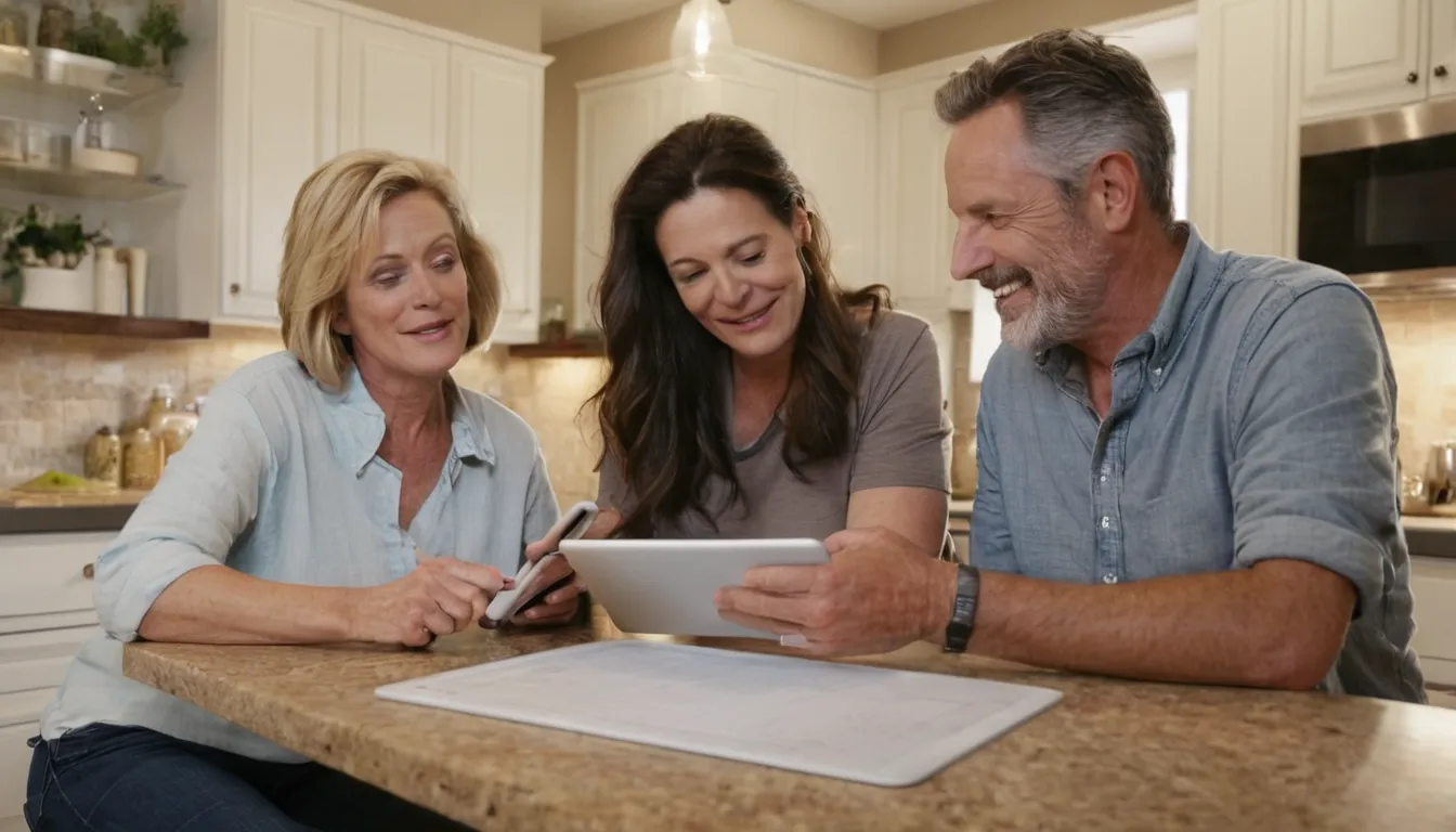A homeowner talking with a local provider about safer bathing options
